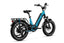 Magicycle Deer 2.0 Step-Thru ebike with fat tires and rear rack in vibrant blue.