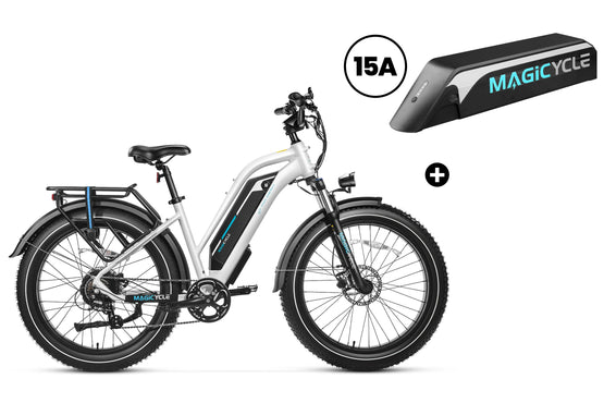 Magicycle Cruiser Pro E-Bike with 20A battery for long-range adventures