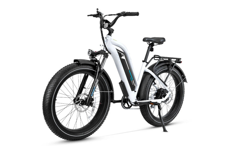 electric bikes cruiser white for sales