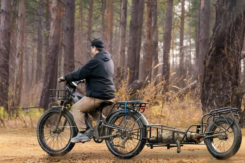 Bundle Sale - Magicycle Deer Step-over E-Bike With A Cargo Trailer