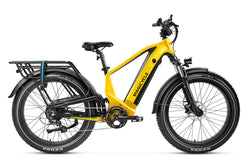 Magicycle Deer Step-Over Full Suspension Yellow Ebike for recreational riding