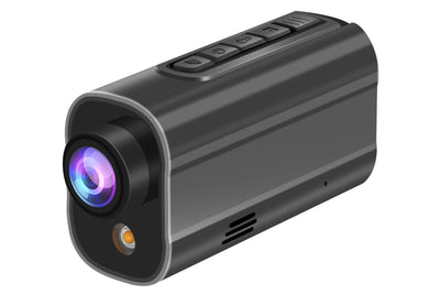 5K ebike action camera with control buttons and lens for cycling recording