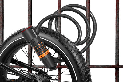 WestBiking Electric Bike Lock Cable with Tail Light