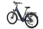 Dark blue Magicycle CT-1 commuter ebike with torque sensor and rear rack for city travel.