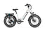 White Magicycle Ocelot Pro 2.0 fat tire electric bike with rear rack and wide tires