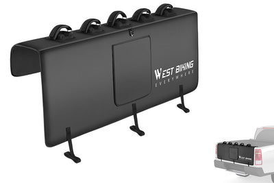 WestBiking tailgate ebike pad with multiple bike slots for pickup trucks